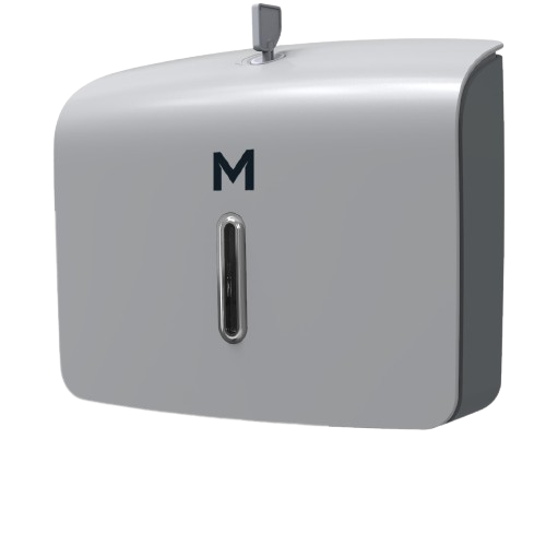 Mini Slimfold Towel Dispenser - Silver, 300 Sheet Capacity (1)
