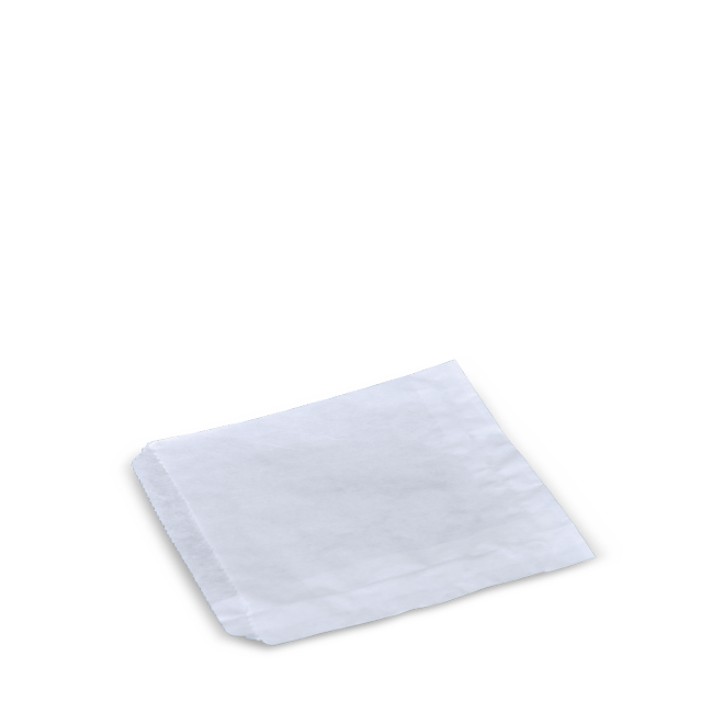 Detpak White #2 Flat (#3 Confectionery) Bag ^ (500)