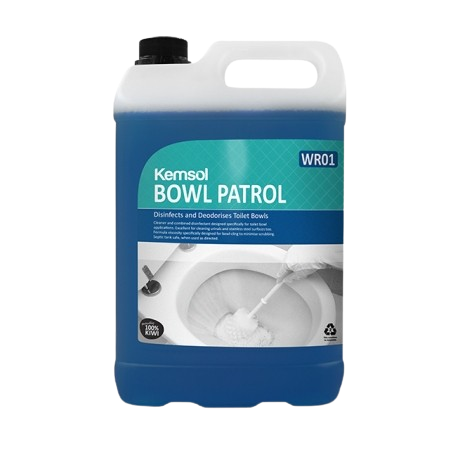 Kemsol Bowl Patrol Disinfects and Deodorises Toilet Bowls 5L