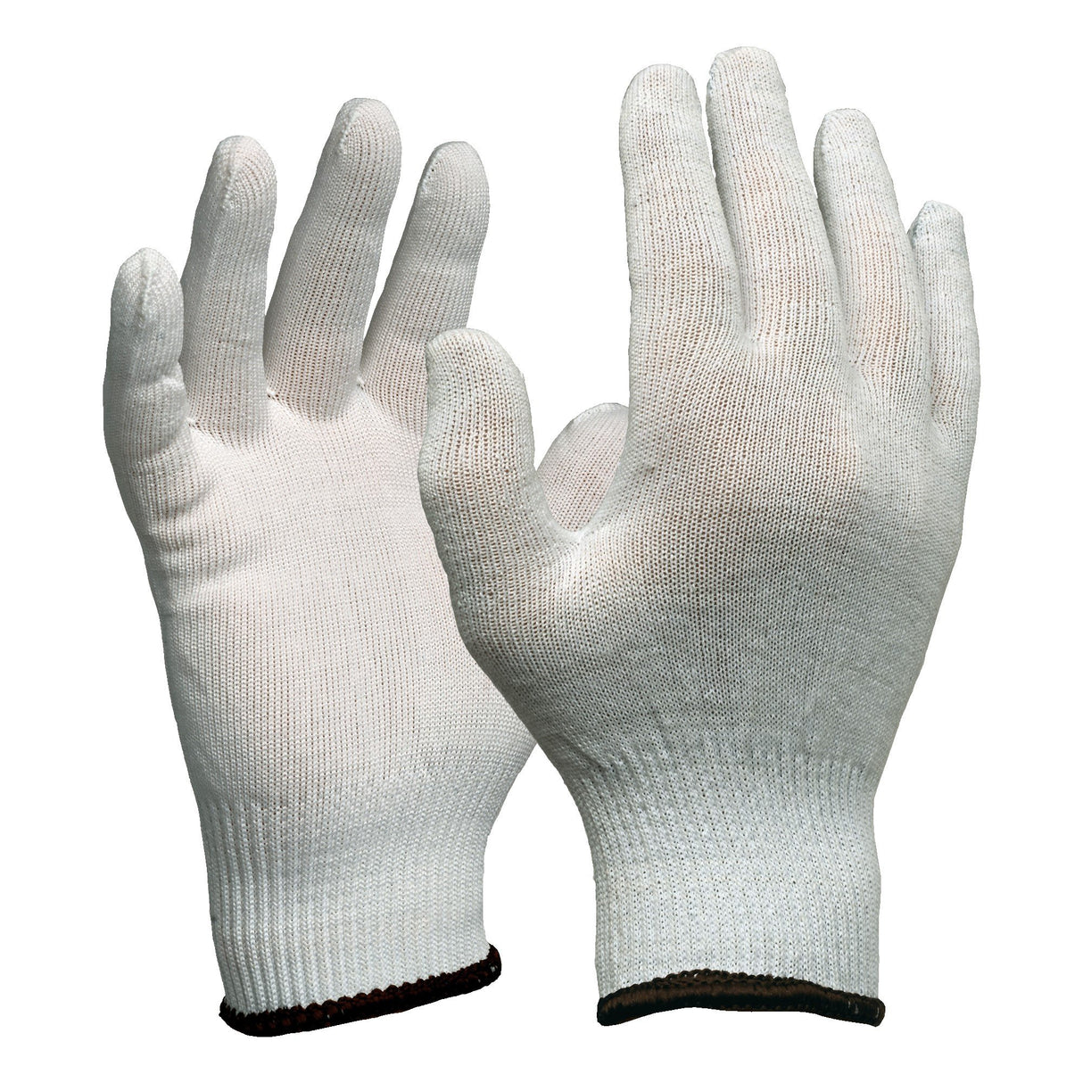 Esko Knitted 100% Nylon White Glove, Blue Cuff . Size Xl