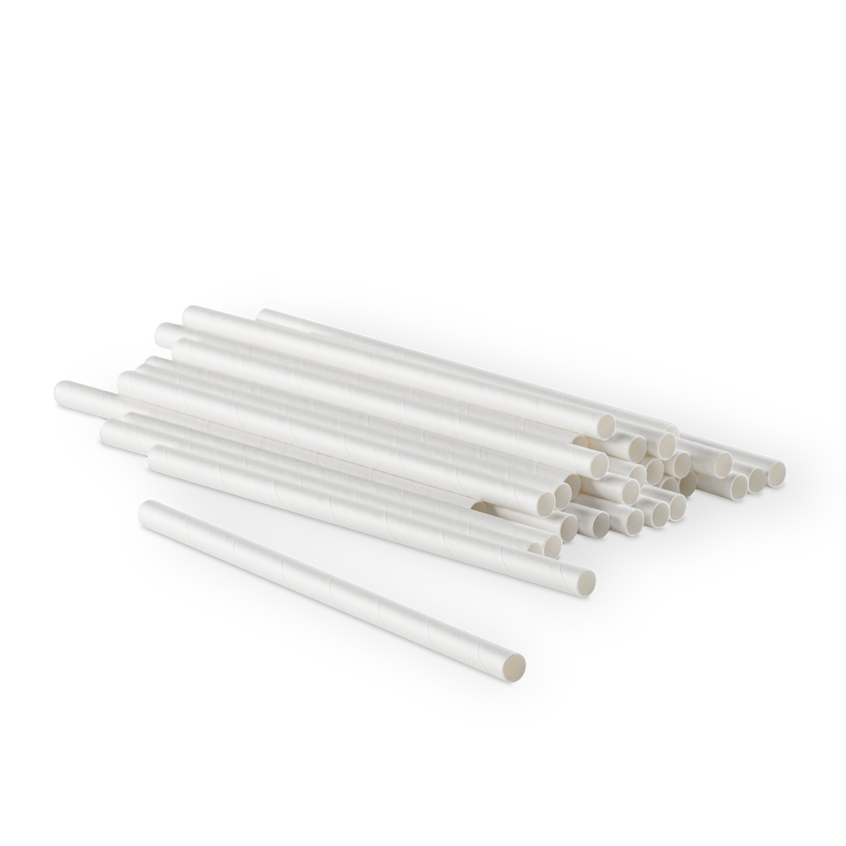 Detpak White Paper Straw Endura White 10Mm X 210Mm Unwrapped (5000)