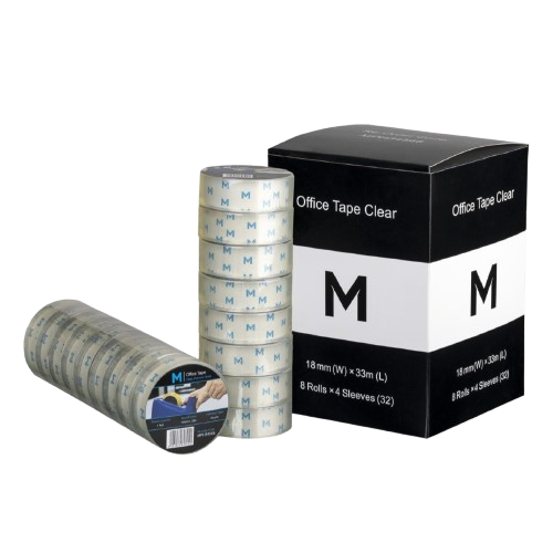 Acrylic Office Tape, 18mm x 33m, Small Core