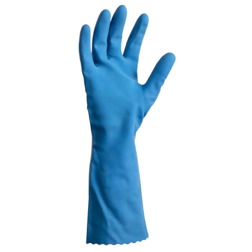 Silverlined RubberGloves, Blue, (12)