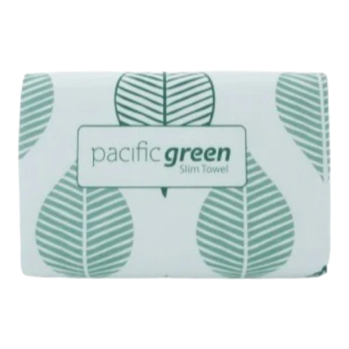Pacific Green Mixed Slimtowel, White, 22.5cm x 23cm
