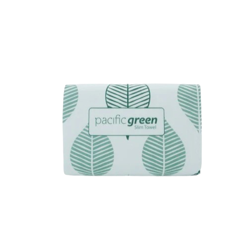 Pacific Green Mixed Slimtowel, White, 22.5cm x 23cm