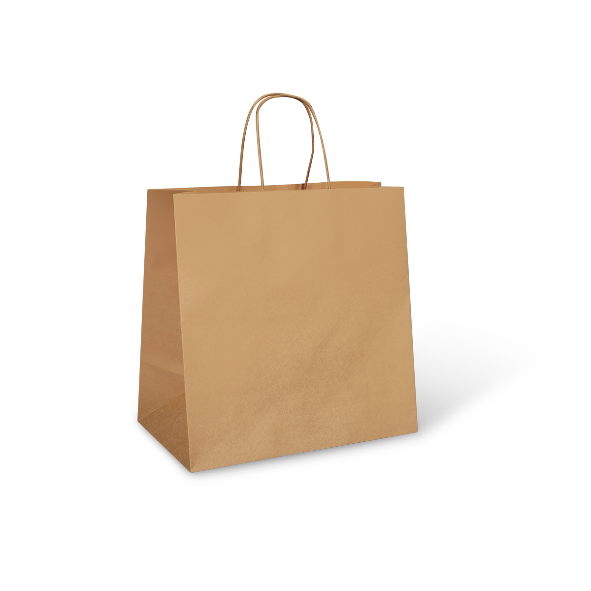 Detpak Brown Large Twist Handle Bag (Lightweight) (250)