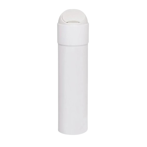 White Sanitary Bio Bin Base with Wall Mount.13 Litre