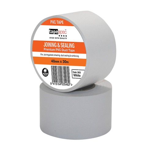 PVC Joining Tape Premium, White, 96mm x 30m