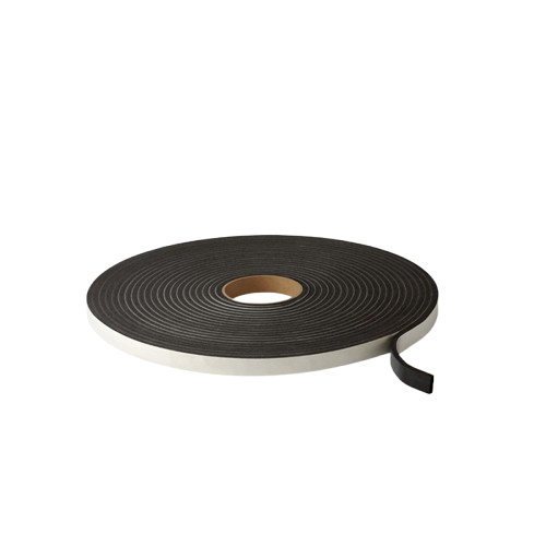 PVC Nitrile Foam Tape, Closed Cell, Single Sided, Black, 3mm(T) x 25mm(W) x 25m