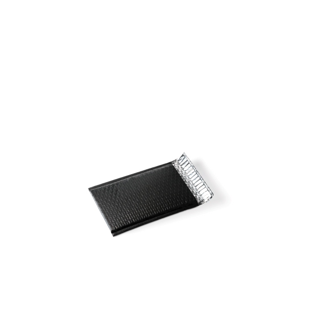 Premium Black Bubble Mailer — XS (158 × 220 × 50mm) | 200/ctn