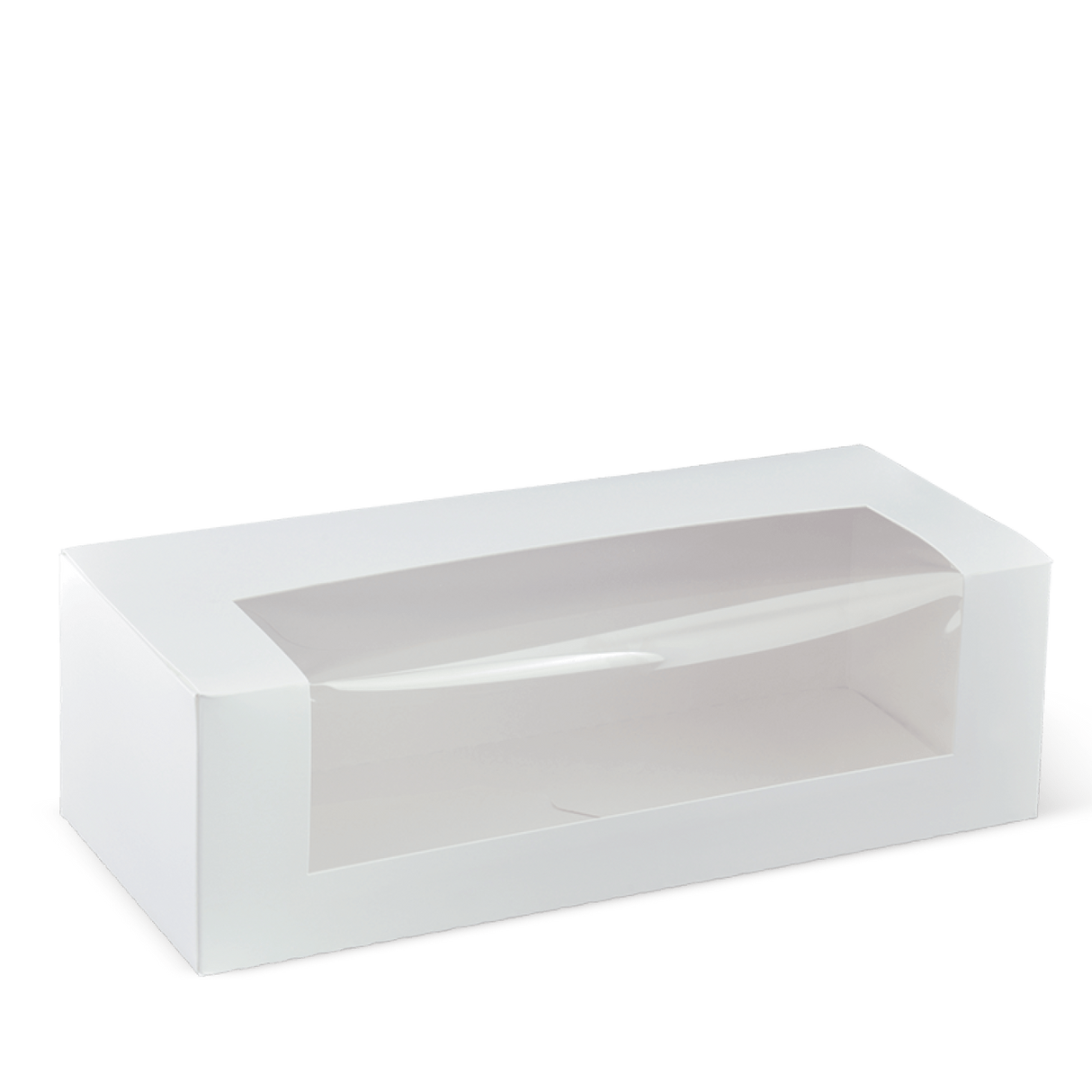 Detpak White 10 Inch Long Patisserie Box (300)