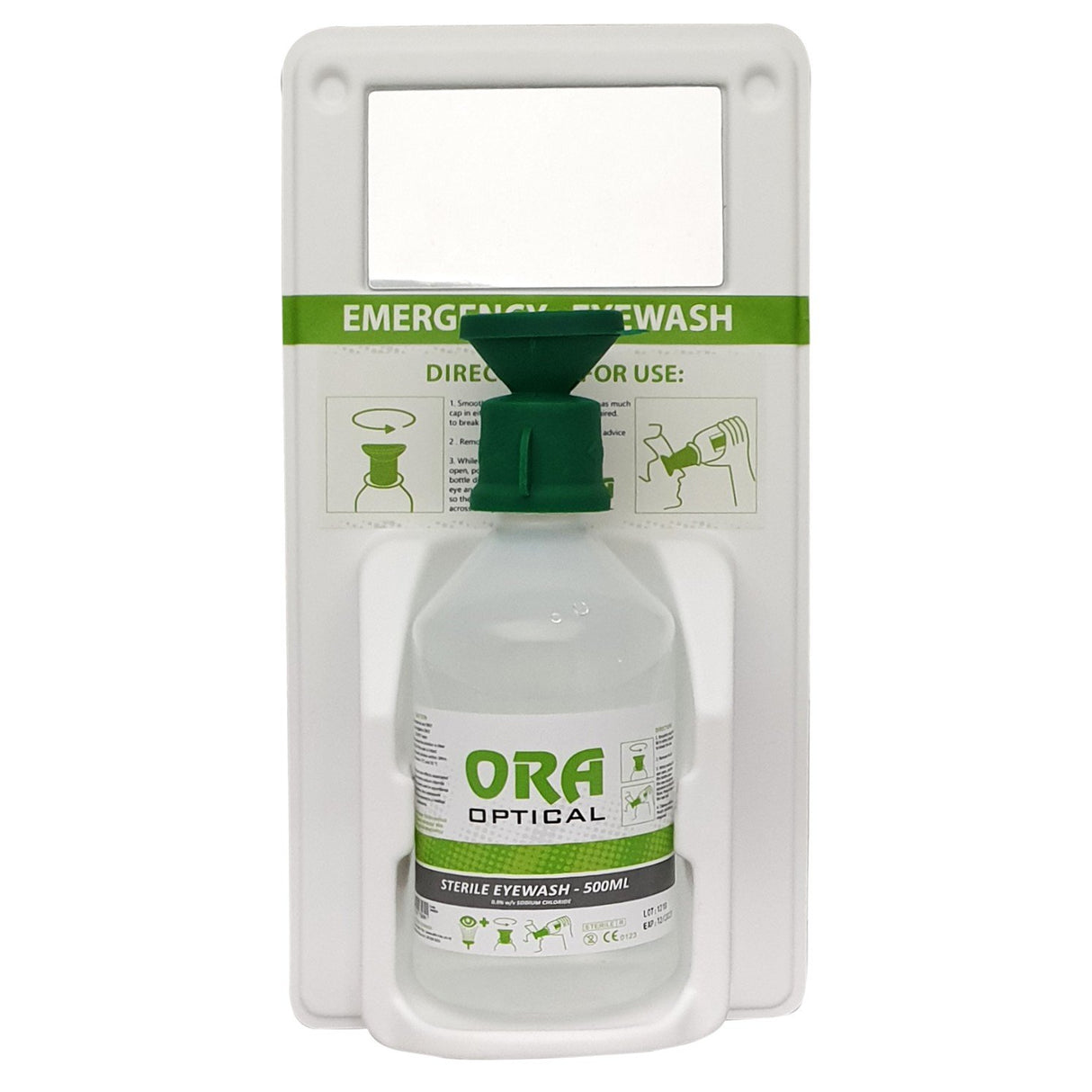 Ora Wall Mounted Eyewash With 1 500ml Bottle