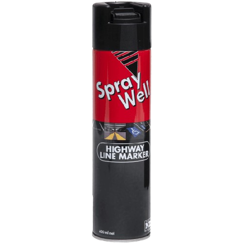 Upside Down, Spraywell Highway Line marker, Black, 600ml