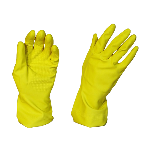 Silverlined RubberGloves, Yellow, Medium (12)