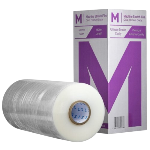 Machine Wrap Stretch Film, Clear, 500mm X 1630m X 20mu