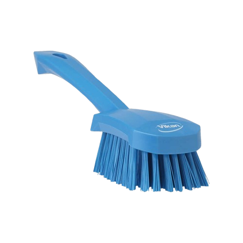 Short-Handled Brush, Blue, 85mm X 270mm X 70mm, , Stiff Bristles