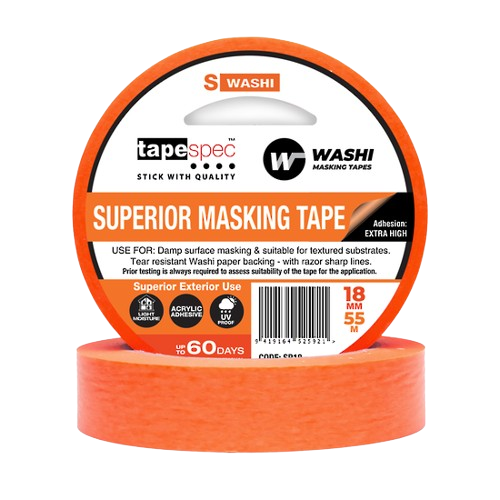 Washi Superior Masking Tape, Orange, 24mm x 55m