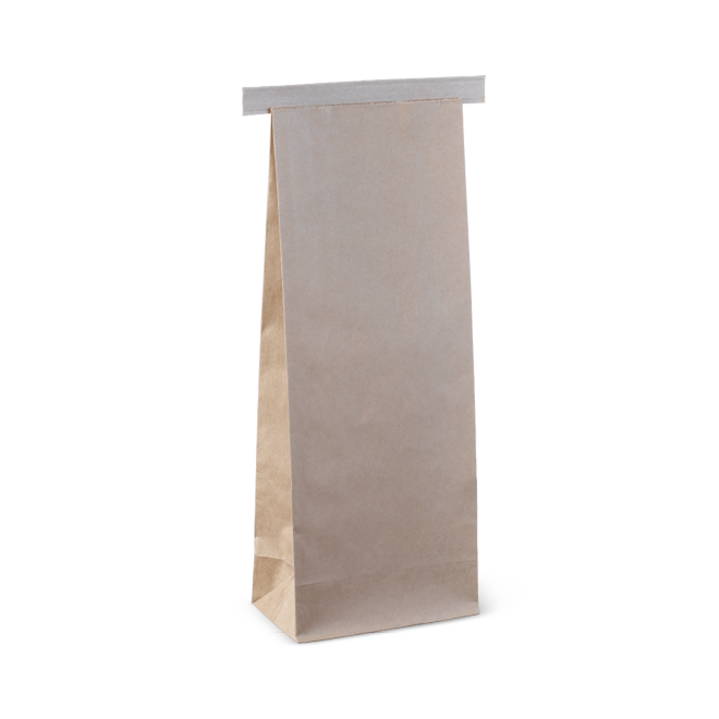 235mm X 88mm X 47mm 250g Tin Tie Bag Brown (500)