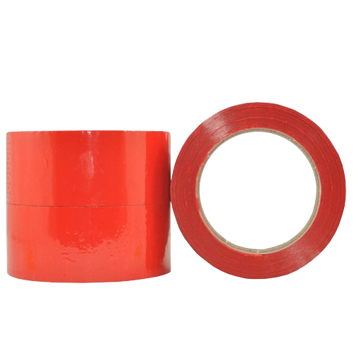 BOPP Acrylic Hand Tape, Red , 48mm x 100m
