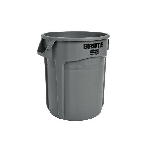 Rubbish Bin, Rubbermaid Brute, Grey, 76L, Heavy Duty
