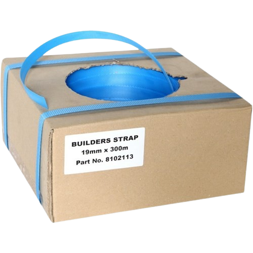Builders Pack Strap, Blue, 19mm X 300m Embossed