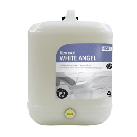 Kemsol White Angel Stabilised Commercial Chlorine Bleach 20L