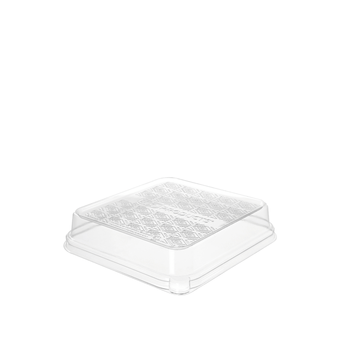 Detpak Clear Lid Flat Pla Fits 7In Sq (Taco) (300)