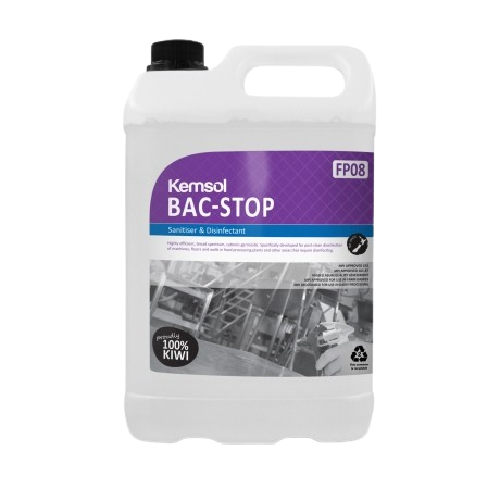 Kemsol Bac-Stop Sanitiser & Disinfectant 5L