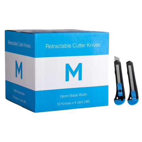 Economy Retractable Cutter Knife, 18mm
