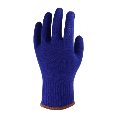 Acrylic Knit Liner gloves, Navy