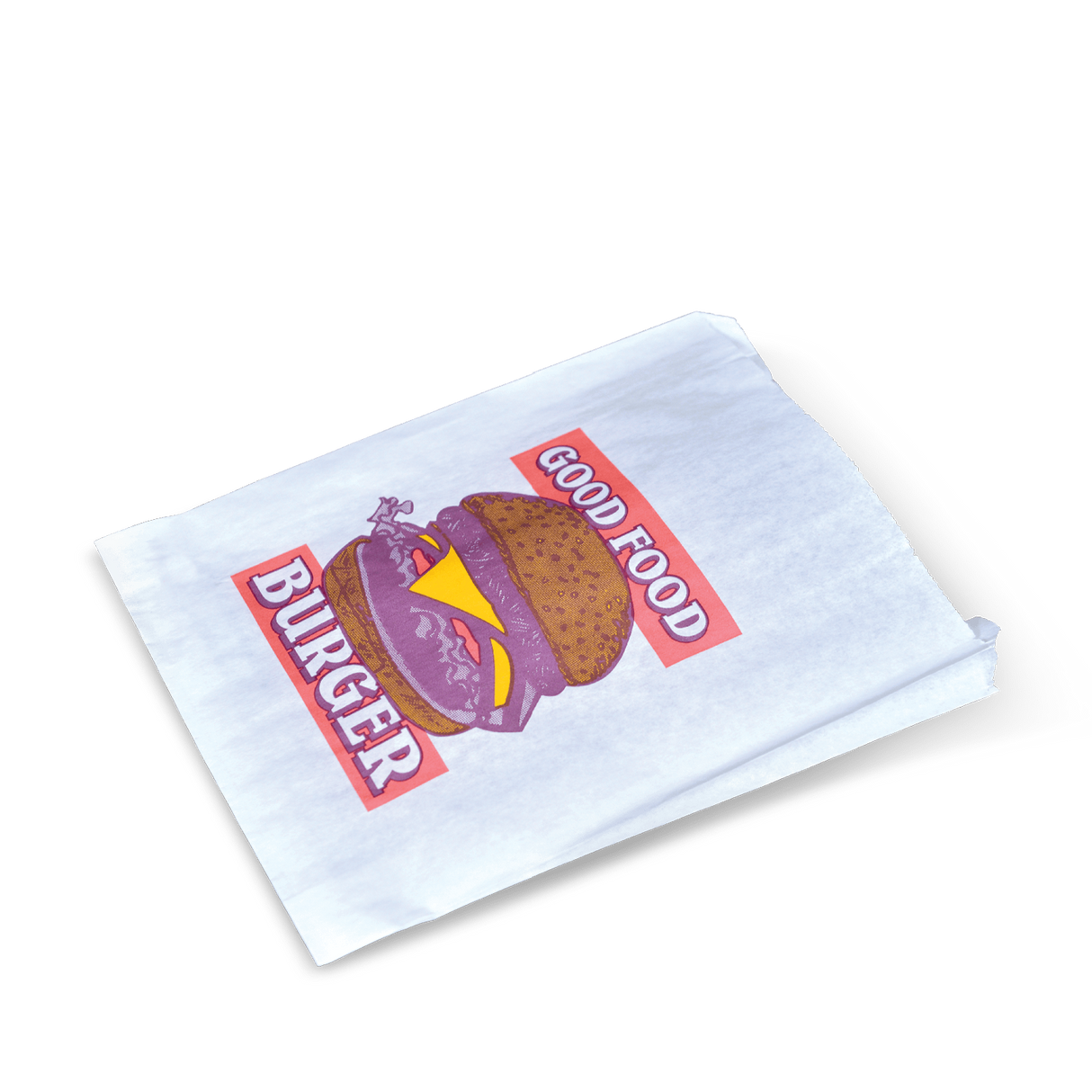 Detpak Good Food Burger Grease Resistant Satchel Bag (1 Ply) (1000)