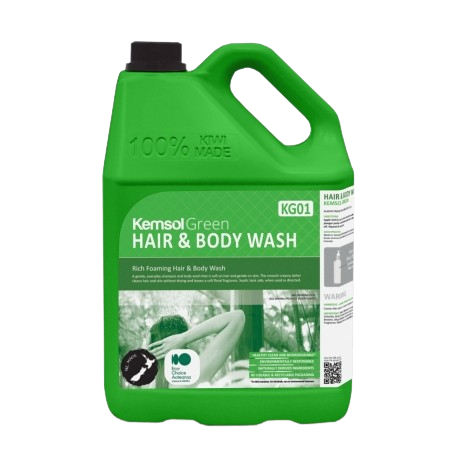 Kemsol Green Hair & Body Wash Rich Foaming Hair and Body Wash 5L