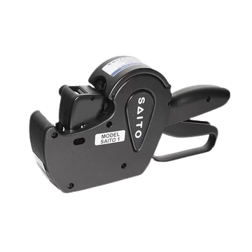 Black Saito Price marker Labelling Gun For 1 Line 22mm x 12mm Labels
