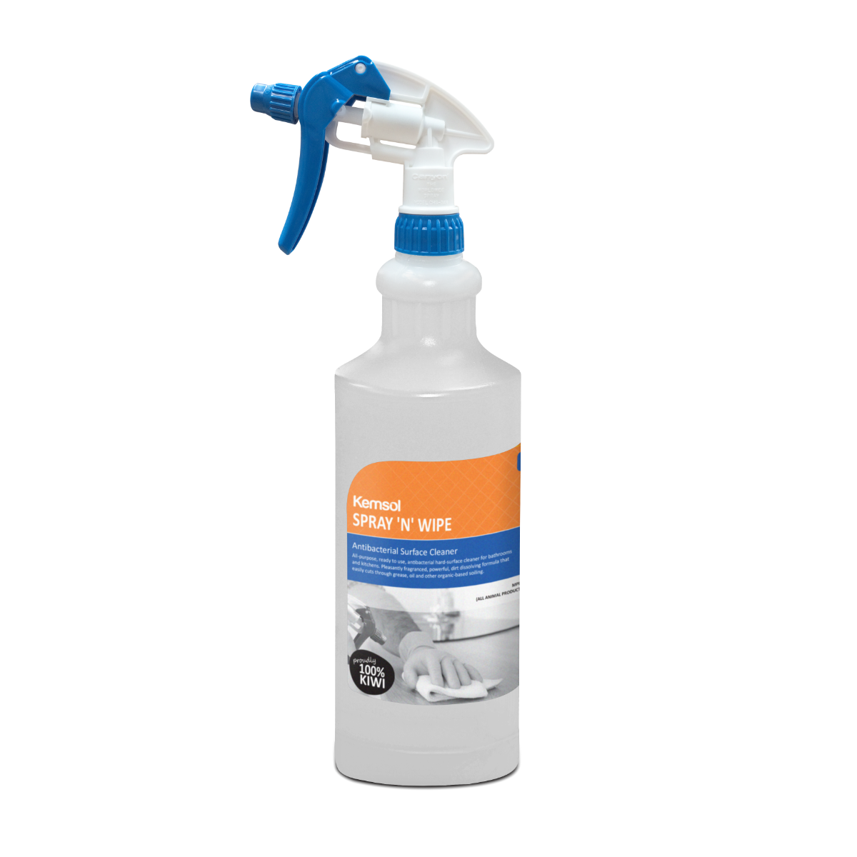 Spray n Wipe 1 Litre Bottle, Complete with Label