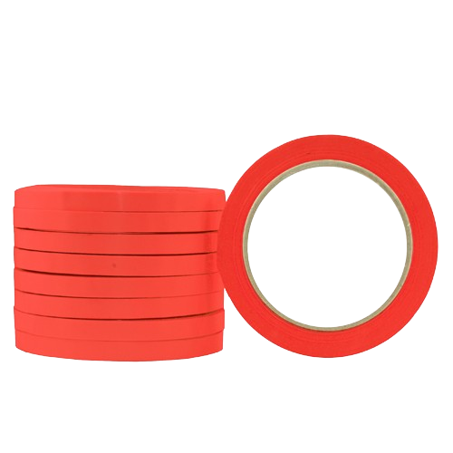 Neck Bag Tape, uPVC, Red, 9mm X 66m