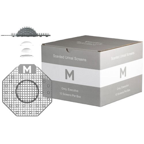 Urinal Block Screen, Executive, Grey, Enzyme (10)