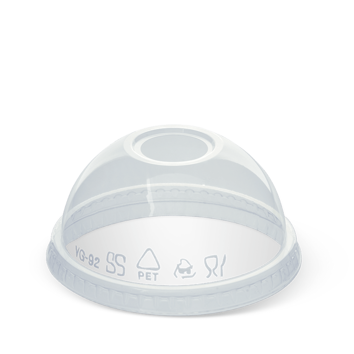 Detpak Clear Medium Pet Dome Clear Lid (1000)