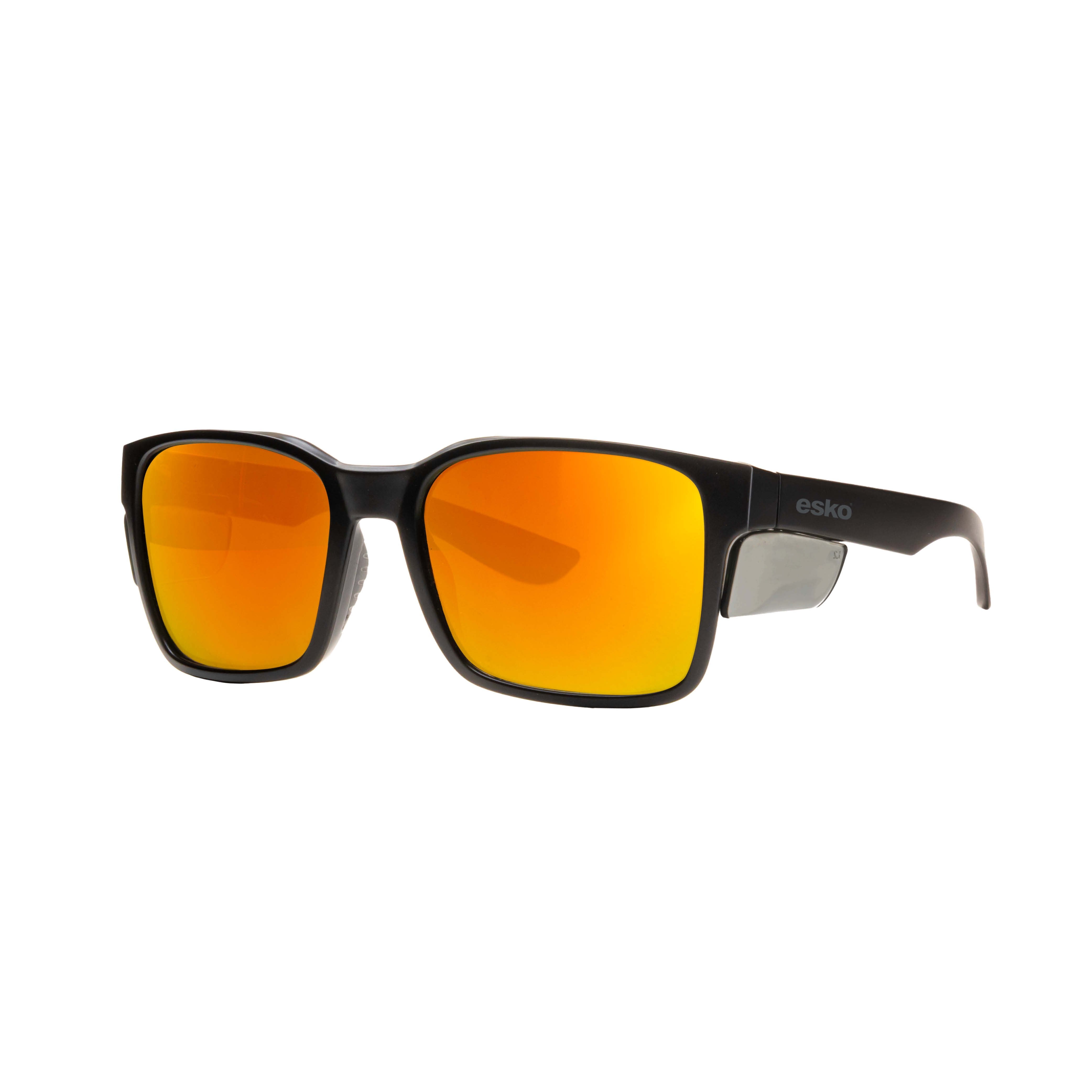 Fitzroy Matte Black Frame, Revo Orangered Mirror Lens With Anti-Fog, Smoke Side Shields, As/Nzs1337.1:2010. Surf Series