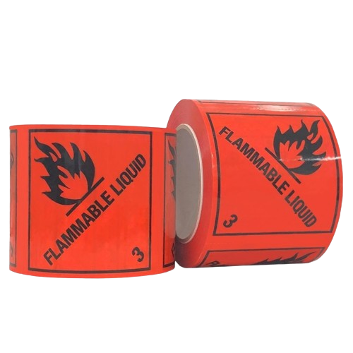 Flammable Liquid 3, Rippa Label, 96mm X 100mm X 50m