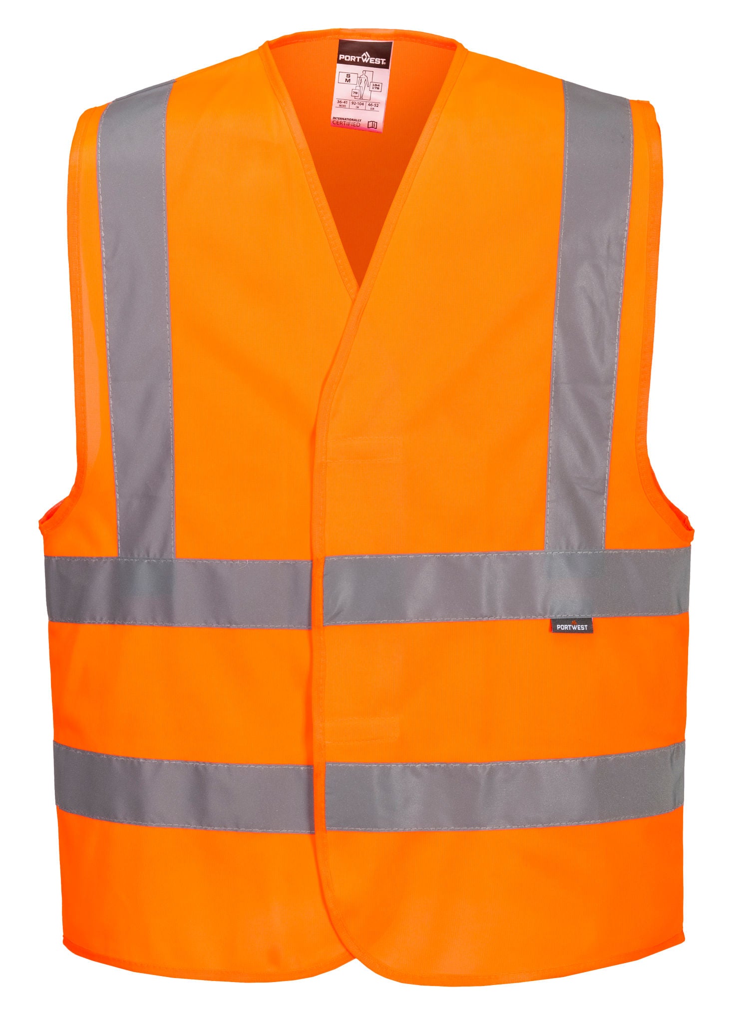 Hi-Vis Two Band and Brace Vest, Orange
