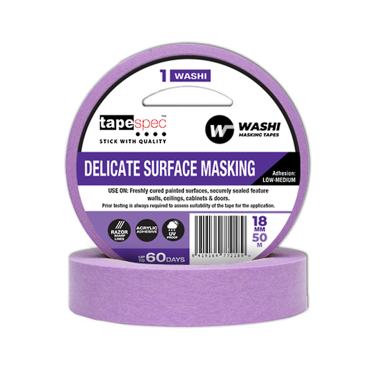 Trade Purple Delicate Washi Masking Tape 24mm x 50m