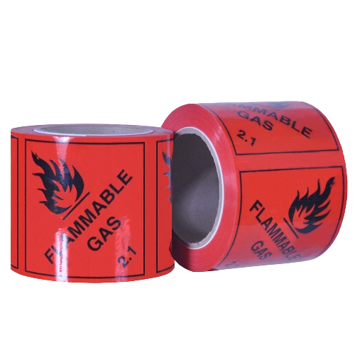 Flammable Gas 2.1, Rippa Label, 96mm X 100mm X 50m
