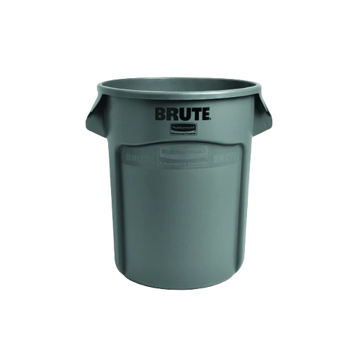 Rubbish Bin, Rubbermaid Brute, Grey, 37.9L, Heavy Duty