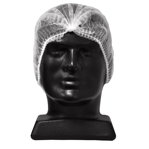 Crimped Mob Cap, White, 610mm (1000)