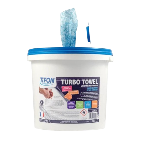 Wipes Cleaning Turbo Towel Tifon Orange Fragrance Heavy Duty 30cm X 30cm (70)