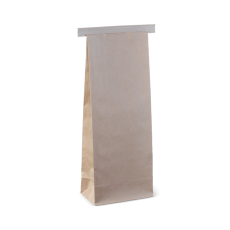 235mm X 88mm X 47mm 250g Tin Tie Bag Brown (500) - NZ Packaging