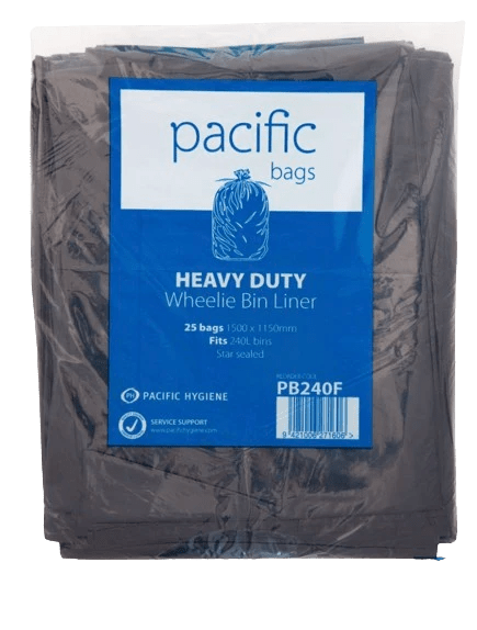 240L Rubbish Bag Wheelie Bin, 1500mm x 1150mm (25) - NZ Packaging