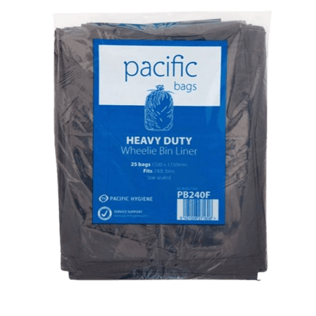 240L Rubbish Bag Wheelie Bin, 1500mm x 1150mm (25) - NZ Packaging