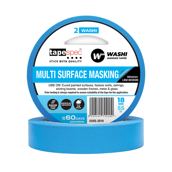 Trade Blue Multi Surface Washi Masking Tape 24mm x 55m