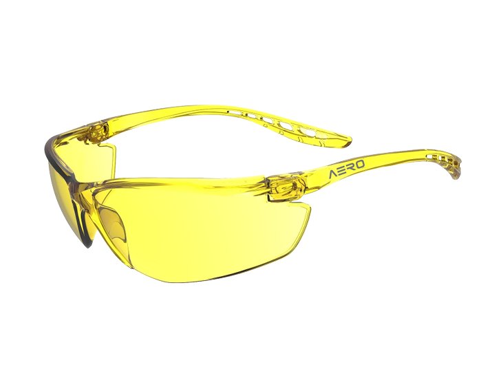 Aero Safety Spec, Anti-Fog Coating, Dielectric, Amber Lens